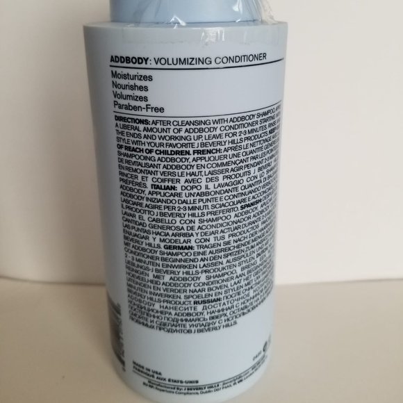 J BEVERLY HILLS Addbody Volumizing Conditioner 12 fl oz / 340 ml - Picture 2 of 4